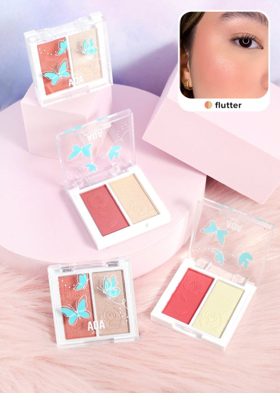 AOA DUO BLUSH + ILUMINADOR MARIPOSA
