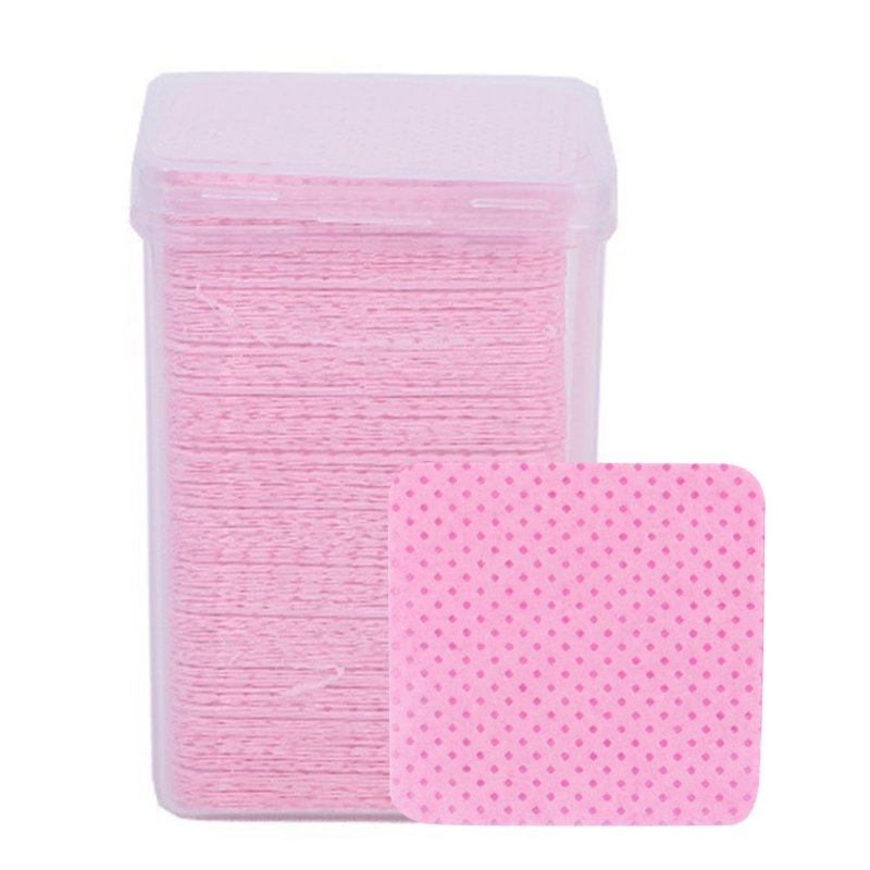 TOALLITAS ROSADAS PARA UÑAS 200 PIEZAS