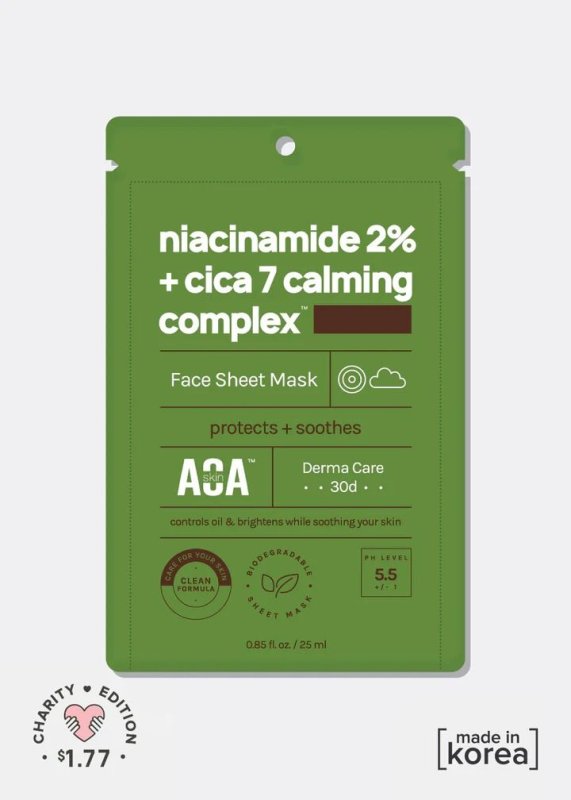 MASCARILLA NIACINAMIDE 2% + CICA 7 CALMI
