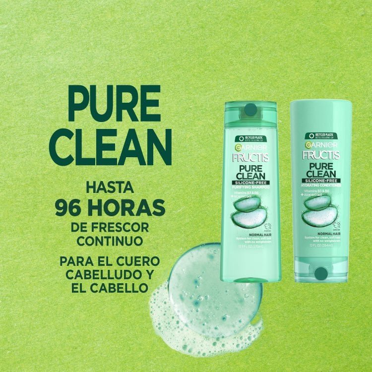 SHAMPU Y ACOND FRUCTIS PURE CLEAN 2 X 1