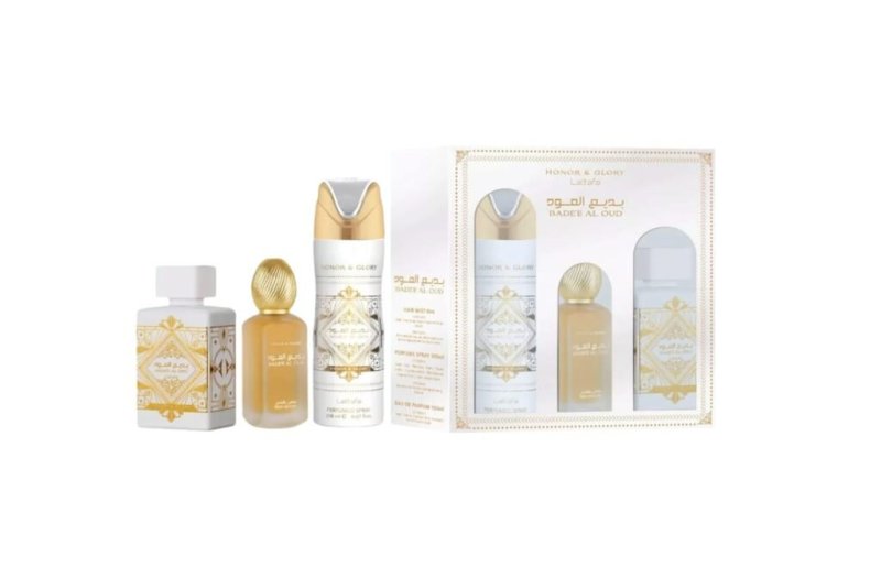 ESTUCHE LATTAFA HONOR GLORIA BLANCO 3 PZ