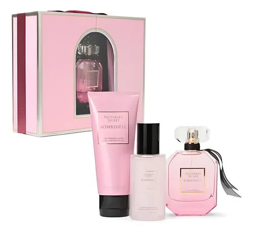 ESTUCHE VICTORIA SECRET DE 3 PIEZAS NUEV