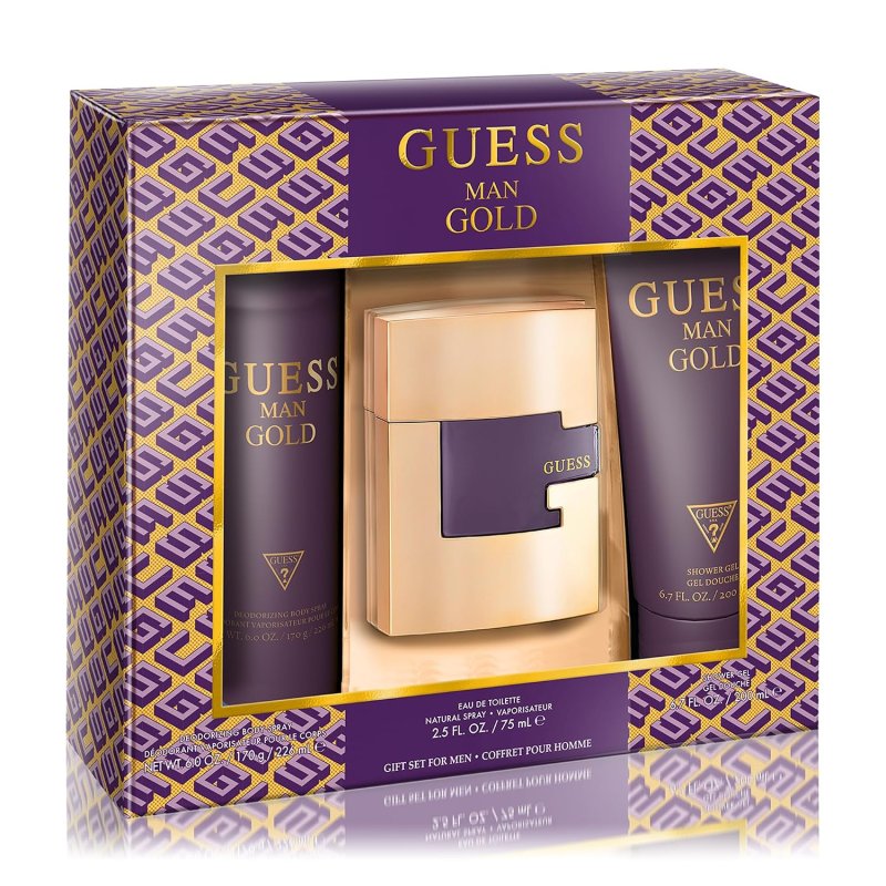 ESTUCHE GUESS GOLD 2.5 MEN 3 PCS