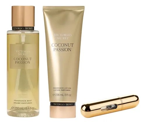 ESTUCHE VICTORIA SECRET COCONUT 4 PZA