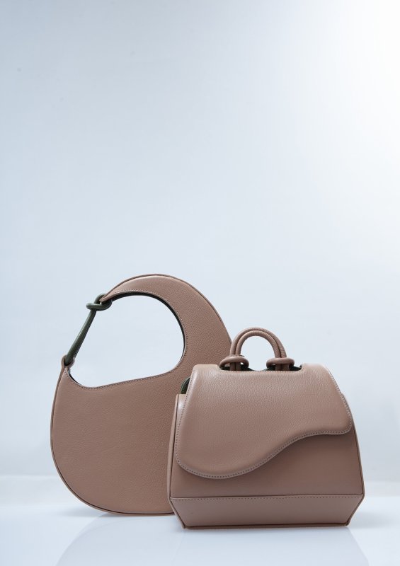 BOLSO DE PINK BEICH Y MARRON