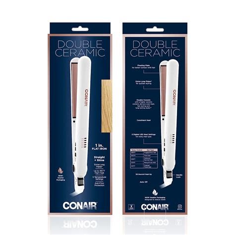 PLANCHA CONAIR CERAMICA DOBLE 1 1/14"