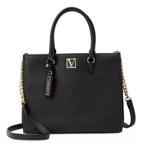 BOLSO VICTORIA SECRET NEGRO VS NEGRO