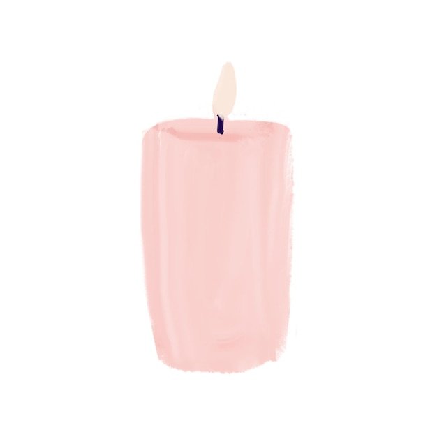CANDLE VELAS PINK 1 MECHA