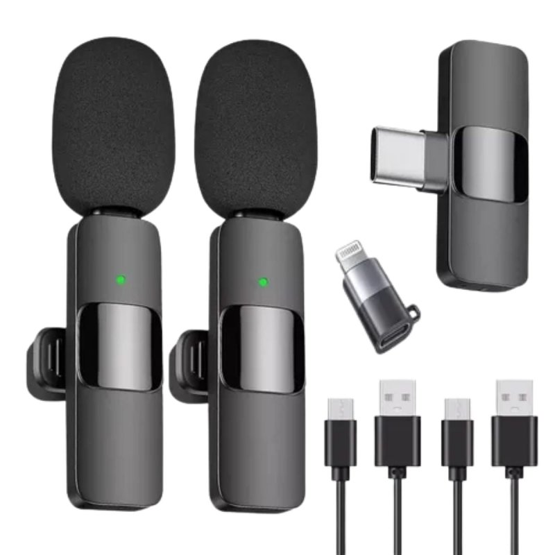 MICROFONOS WIRELESS LAV TIPO C Y IPHONE