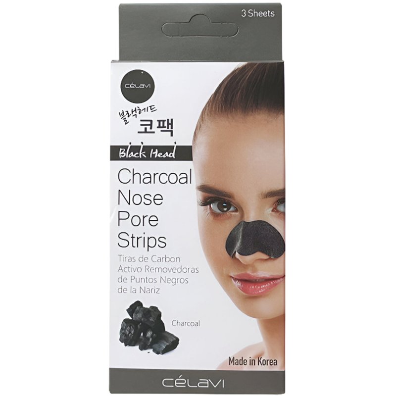 CELAVI CHARCOAL NOSE PORE STRIPS