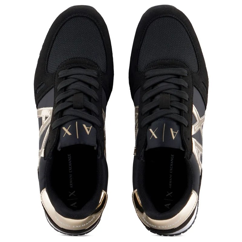 ZAPATILLA ARMANI EXCHANGE BRILLANTE NEGR