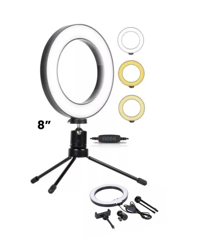 ARO DE LUZ D8 DE MESA 8"