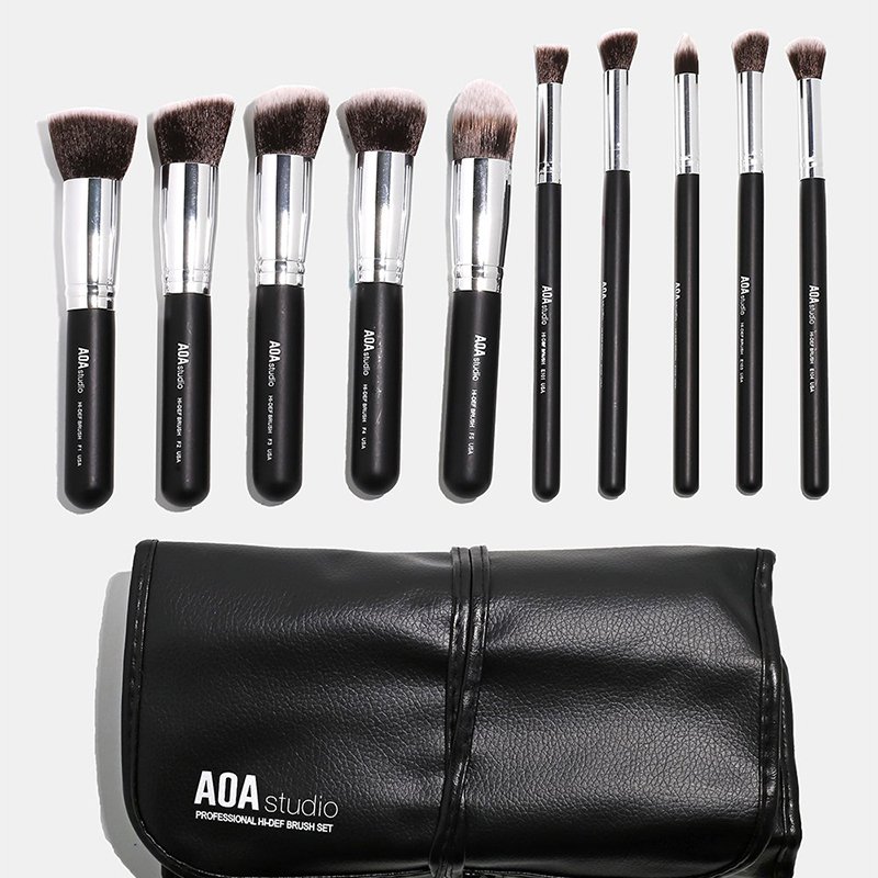 ESTUCHE DE BROCHAS MAQUILLAJE AOA EYE